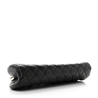 Chanel Lambskin Perforated Timeless Clutch Black 5 of 8