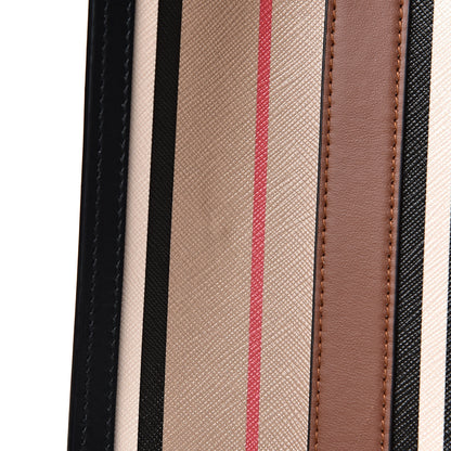 Burberry E-Canvas Stripe Small Portrait Tote Bag Brown 13 of 13