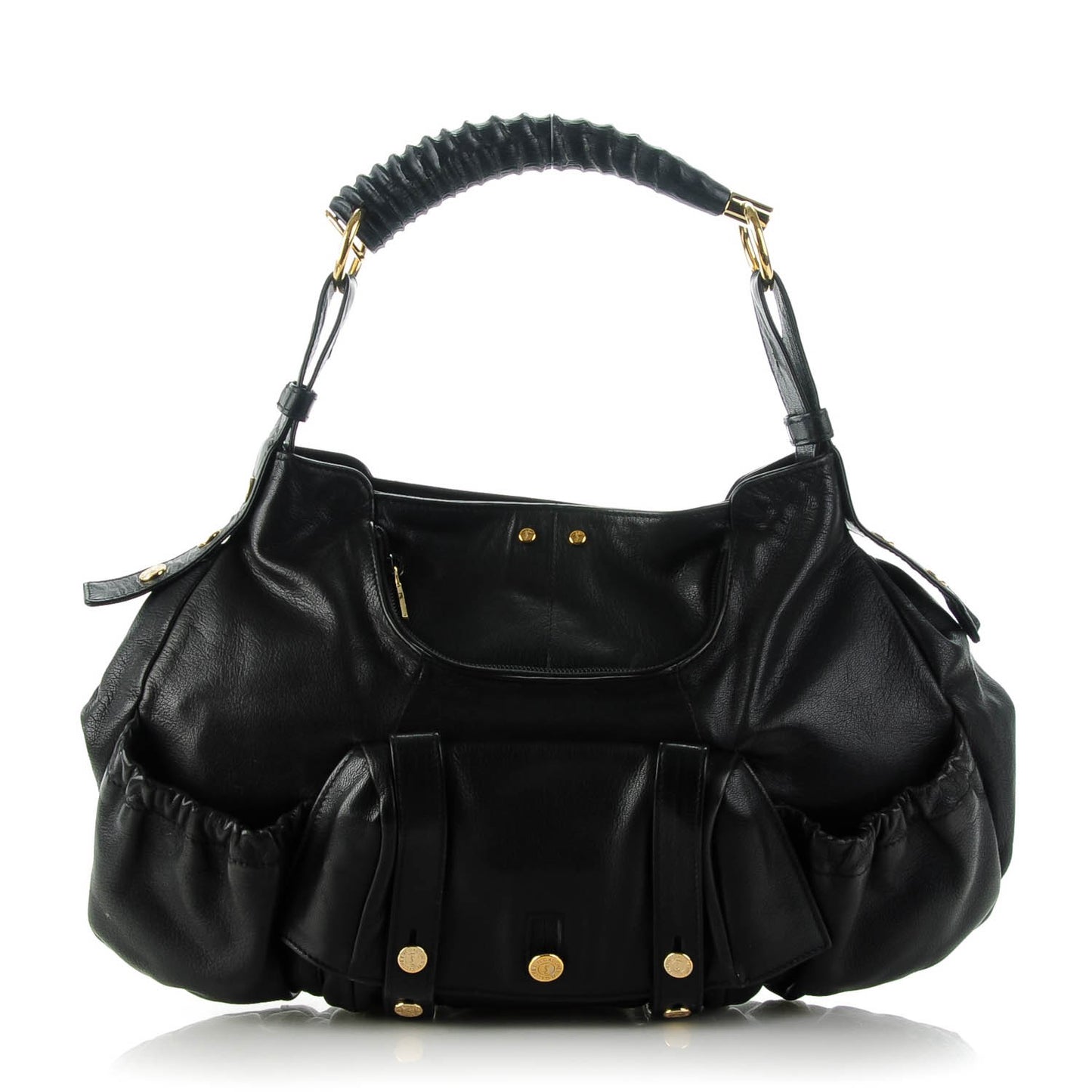 Chevre Large Mala Mala Horn Bag Black