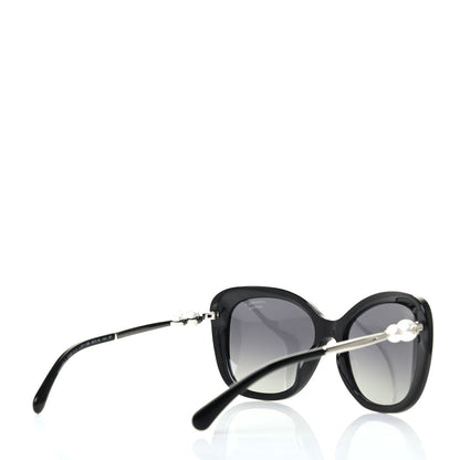 Chanel Acetate Pearl Polarized Sunglasses 5339-H Black 4 of 8