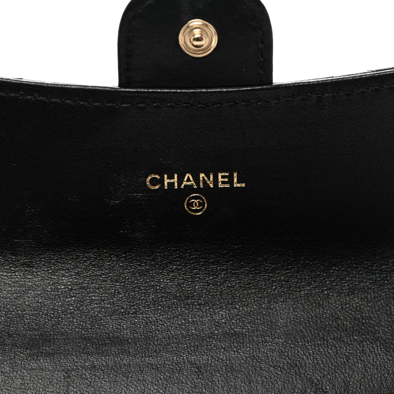 Chanel Lambskin Quilted Medium Flap Wallet Black 6 of 10