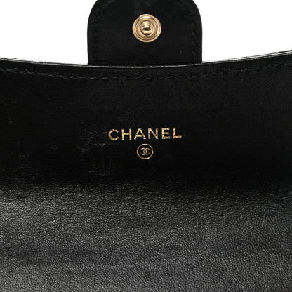 Chanel Lambskin Quilted Medium Flap Wallet Black 6 of 10