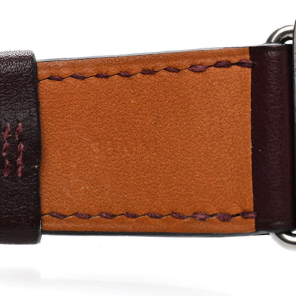 Hermes Swift 38mm Apple Watch Double Tour Band Bordeaux 5 of 5