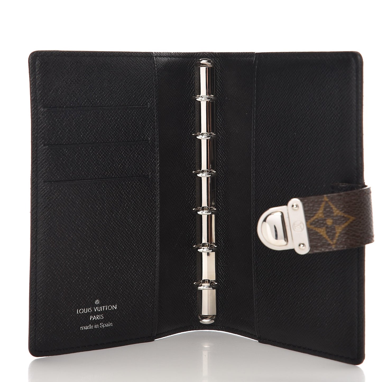 Monogram Koala Small Ring Agenda Cover Black