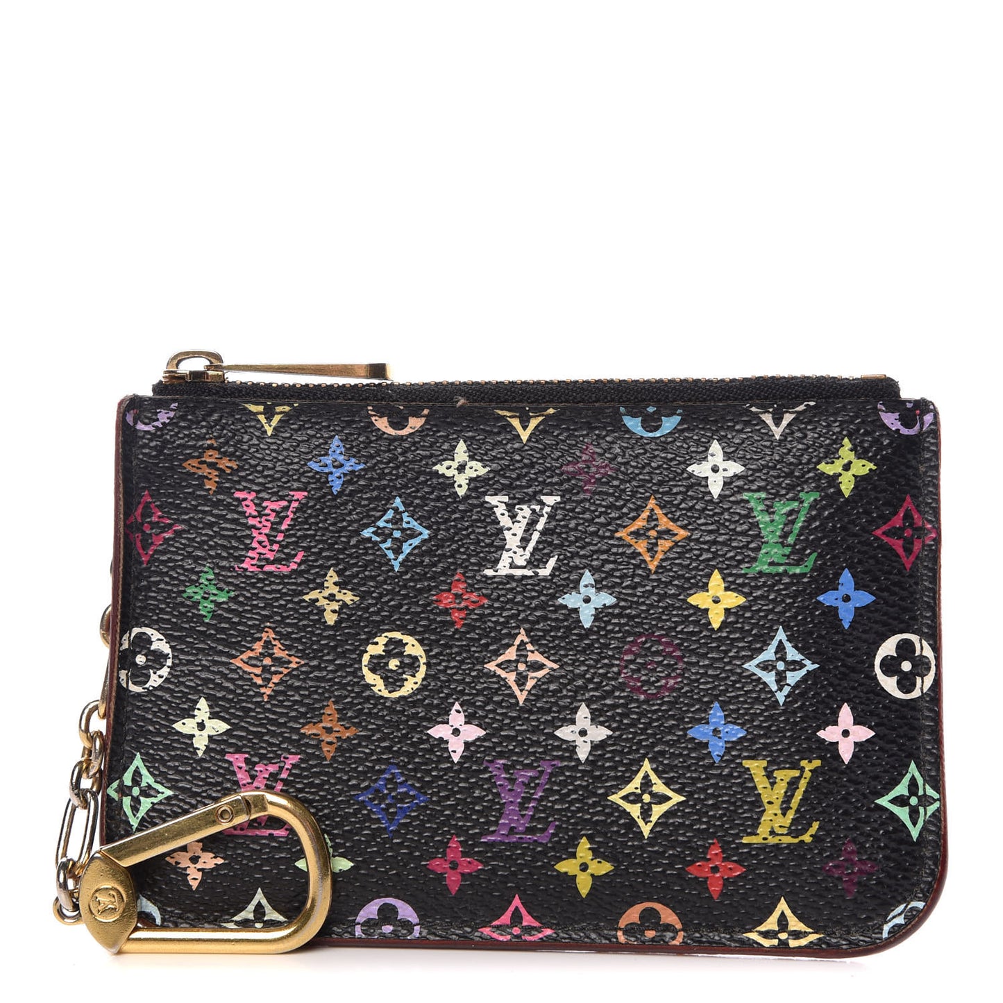Monogram Multicolor Key Pouch Black Grenade