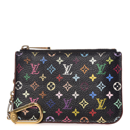 Louis Vuitton Monogram Multicolor Key Pouch Black Grenade 1 of 11