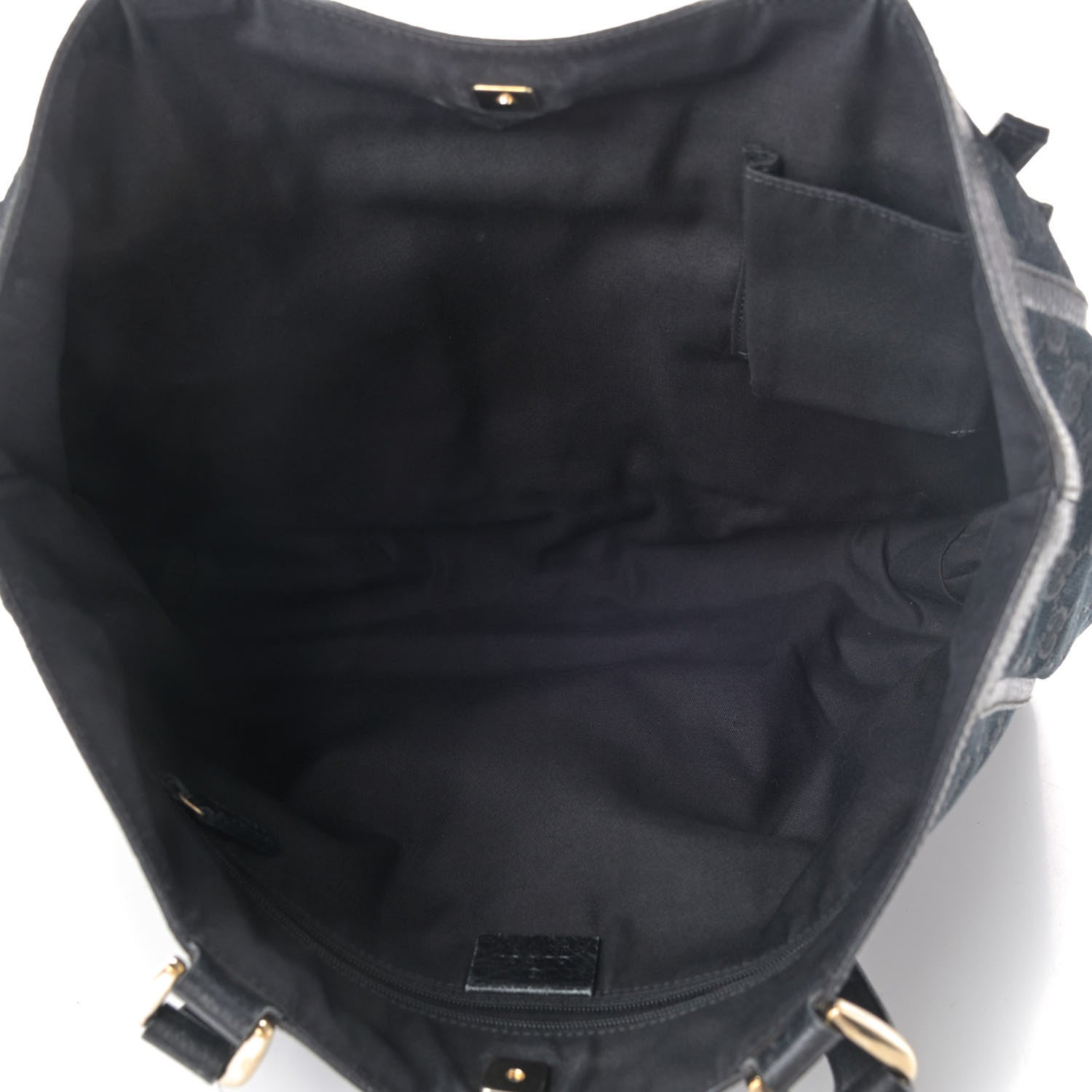 Gucci Monogram Abbey D Ring Tote Black 4 of 4
