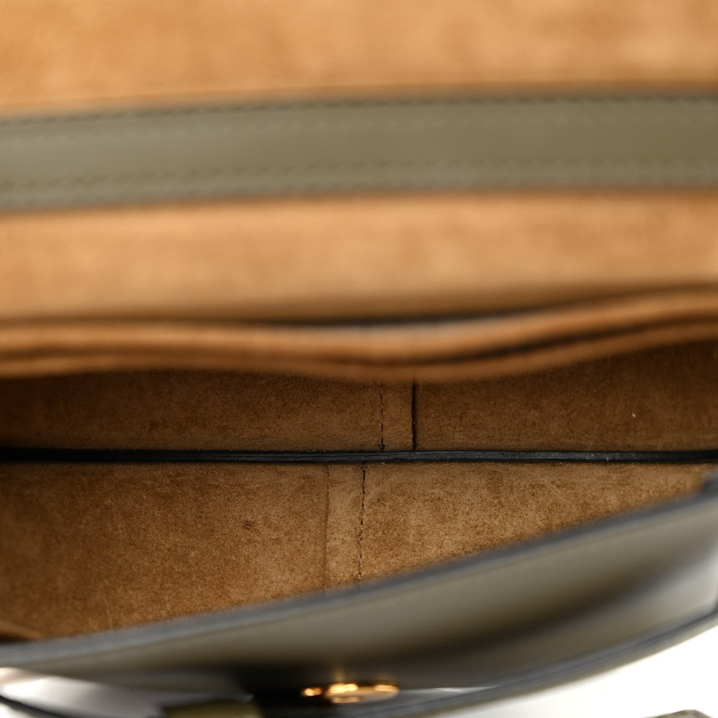 Calfskin Jacquard Mini Gate Dual Bag Autumn Green