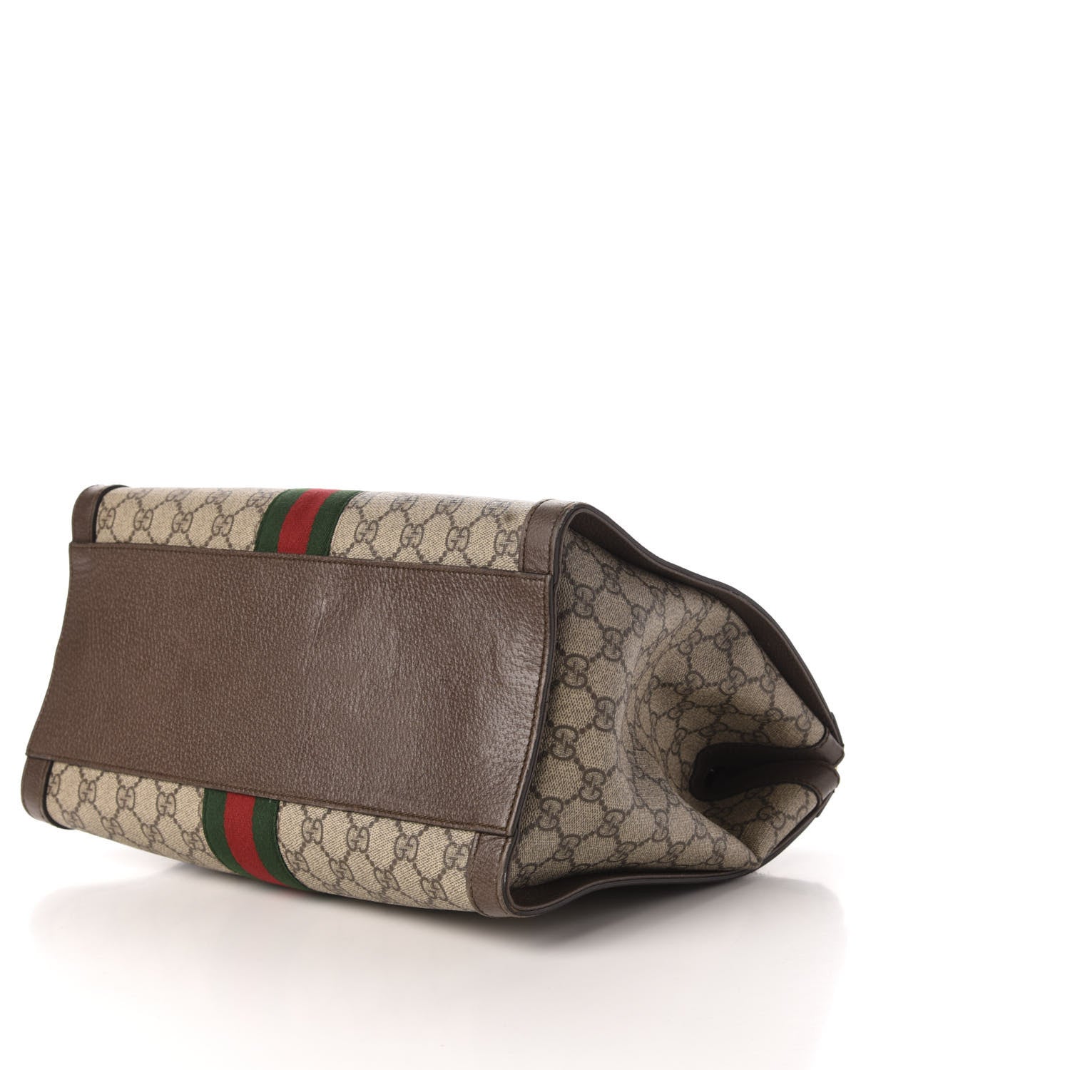 Gucci GG Supreme Monogram Web Medium Ophidia Tote Bag Brown 13 of 17