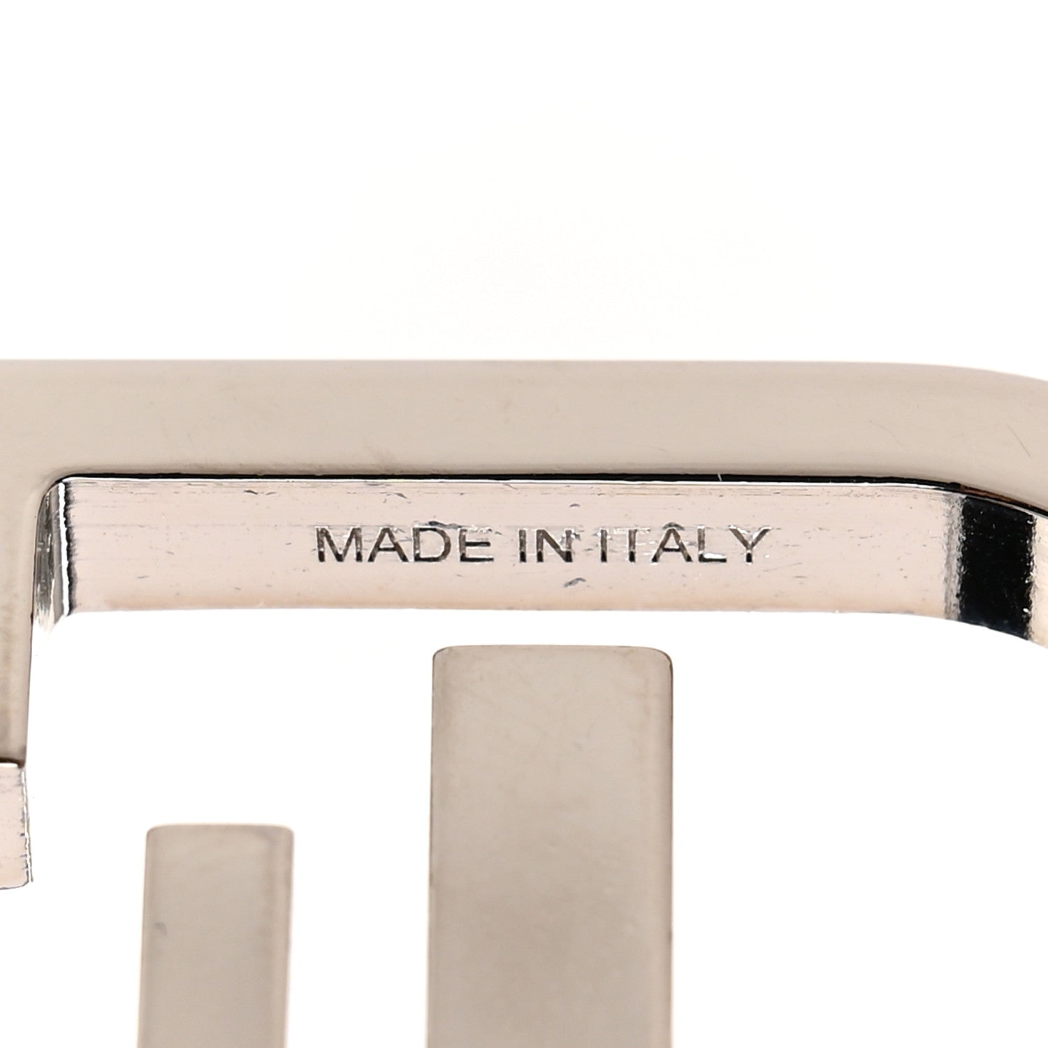 Fendi Metal O'Lock Strap You Silver 3 of 4