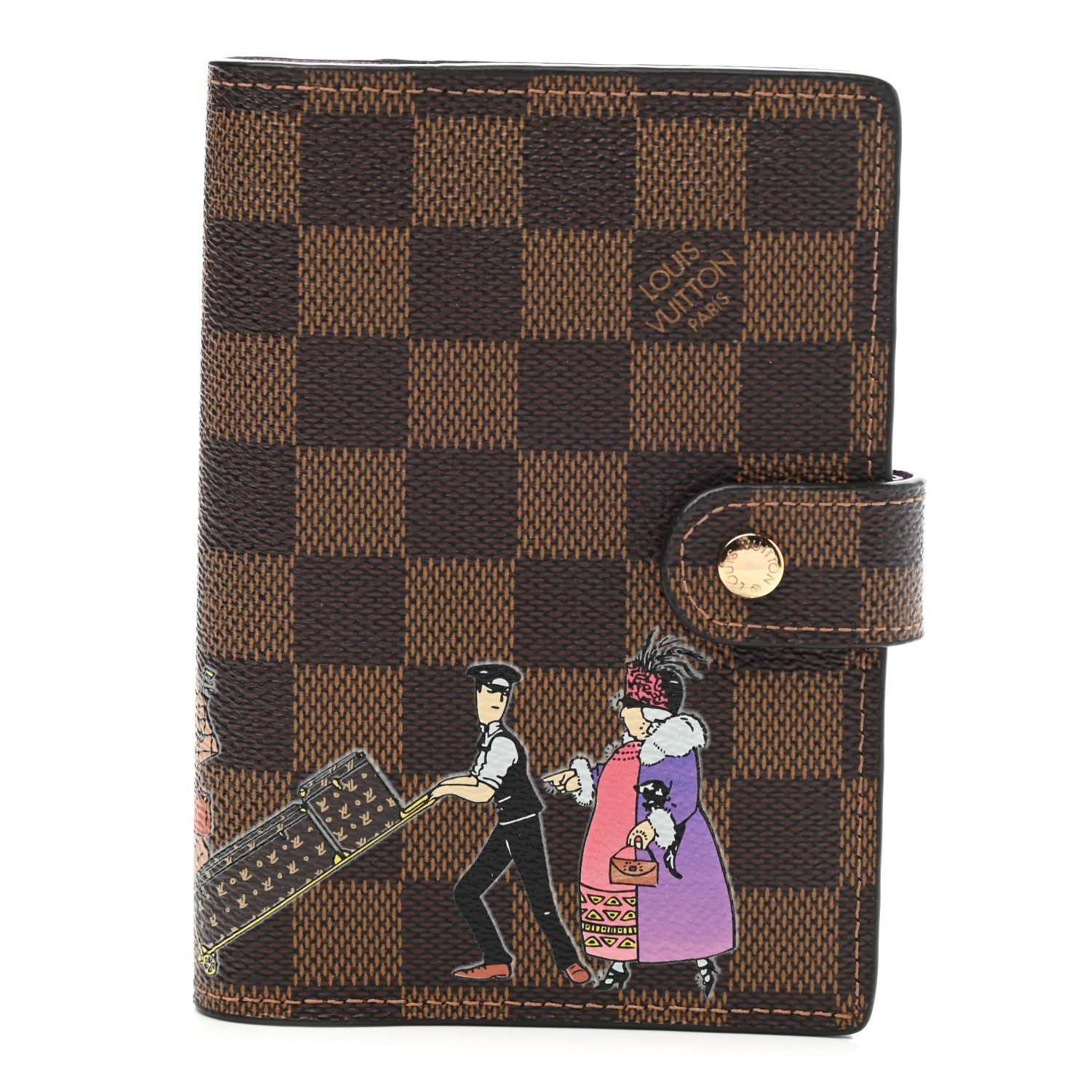 Louis Vuitton Damier Ebene Illustre Small Ring Agenda 1 of 7