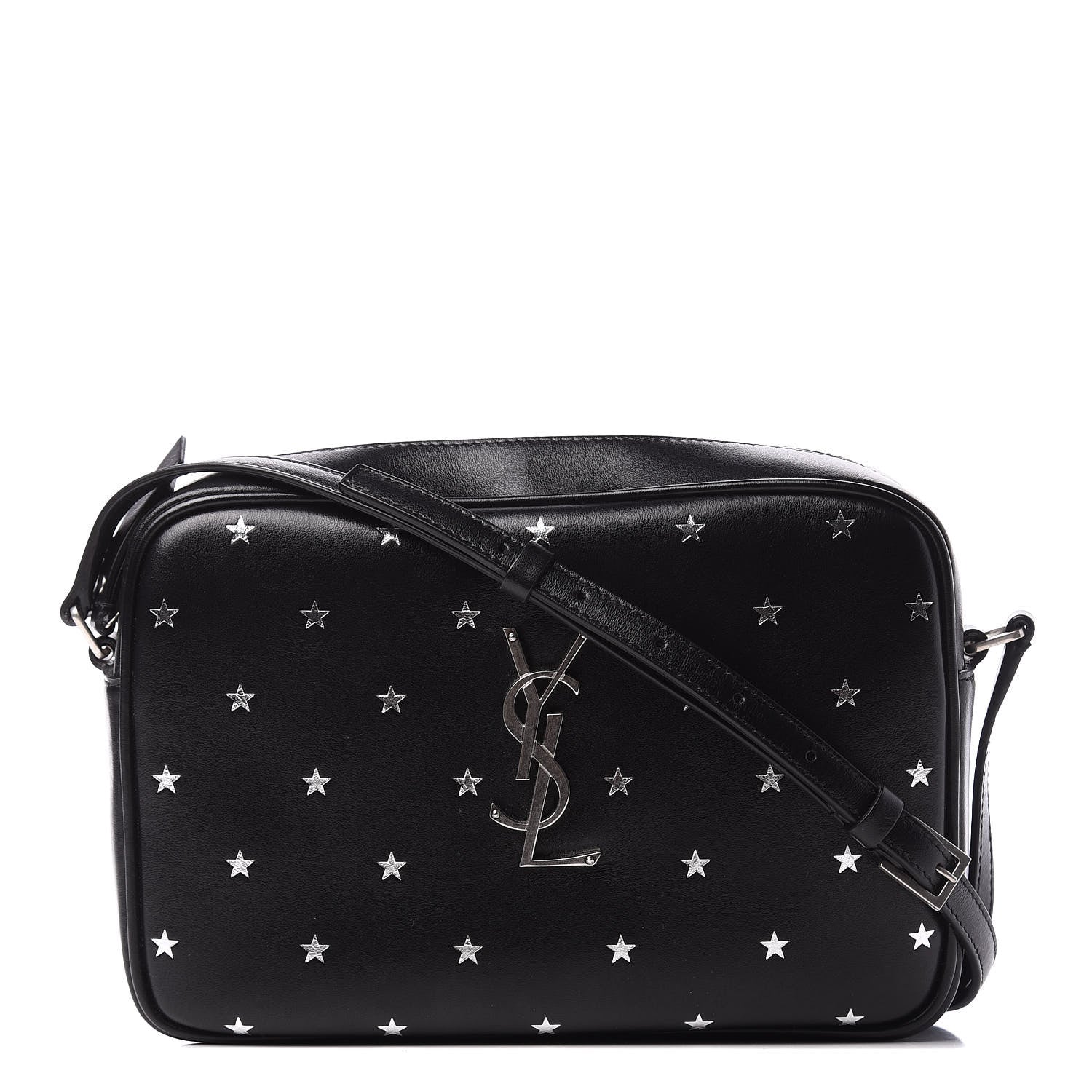 Saint Laurent Calfskin Monogram Star Lou Camera Bag Black 1 of 12
