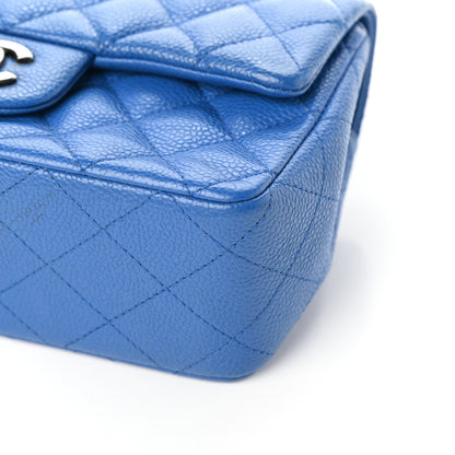 Chanel Caviar Quilted Mini Rectangular Flap Blue 10 of 10