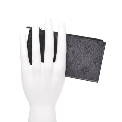 Louis Vuitton Reverse Monogram Eclipse Taiga Coin Card Holder 2 of 6