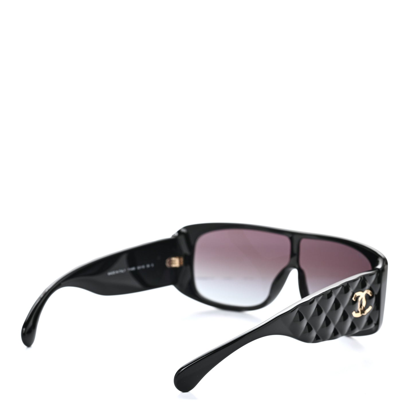 Acetate Shield Sunglasses 71466 Black