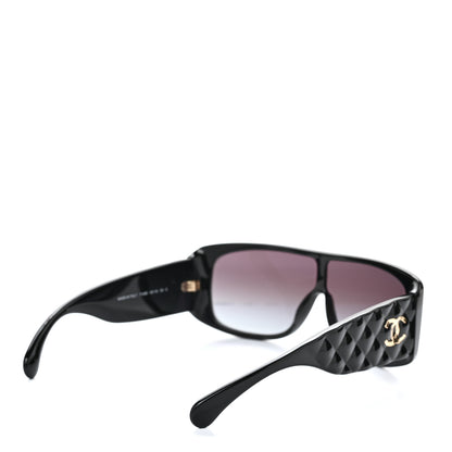 Chanel Acetate Shield Sunglasses 71466 Black 4 of 7