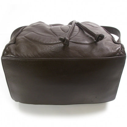Chanel Lambskin CC Drawstring Shoulder Bag Brown 4 of 10