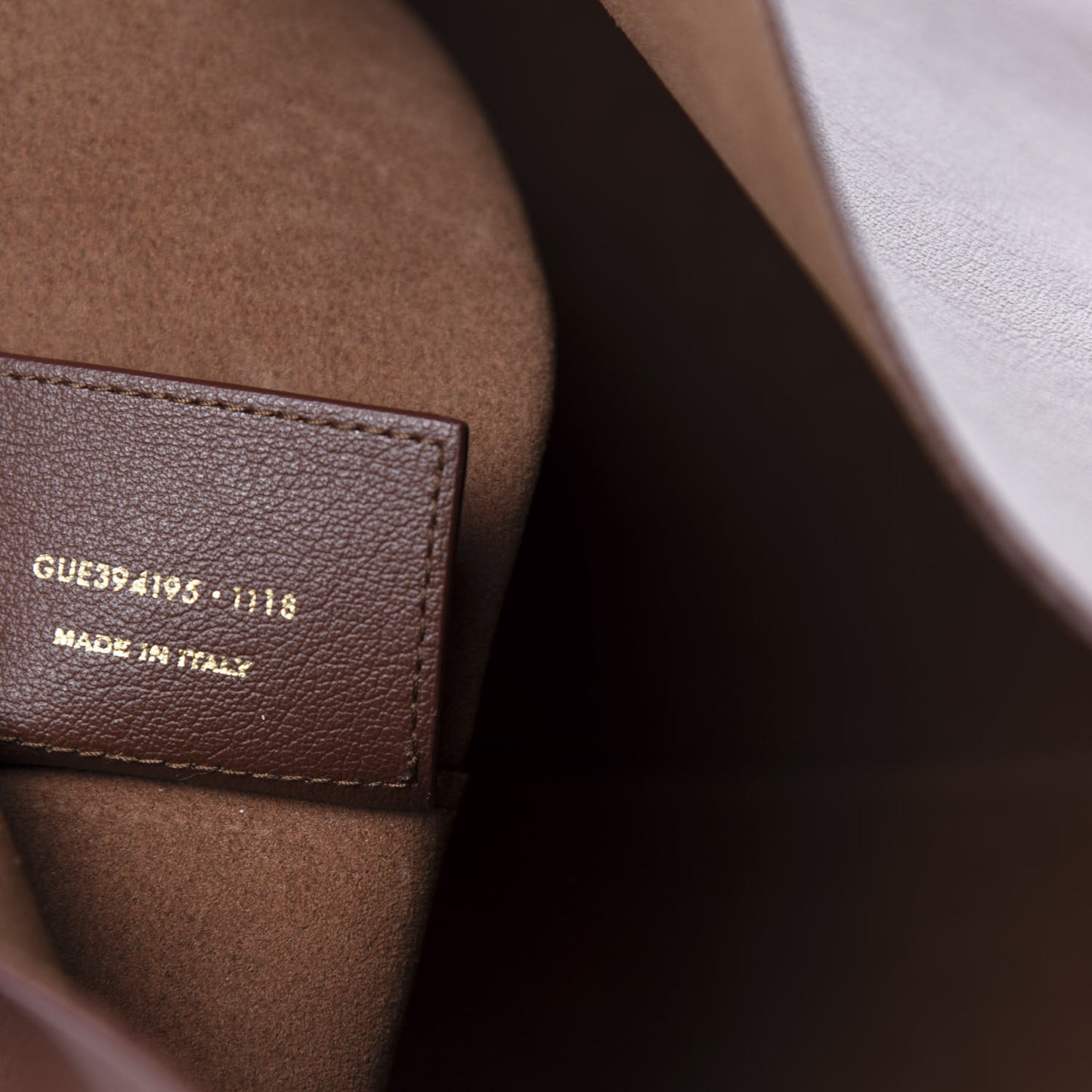 Calfskin Large Shopping Tote Old Brandy
