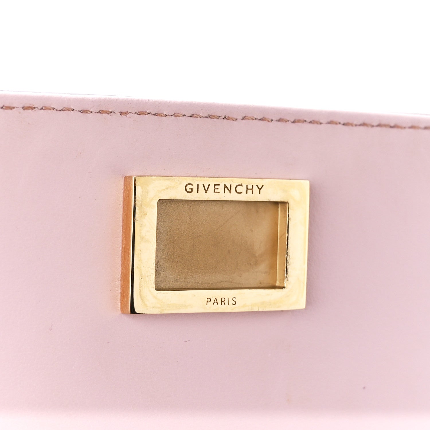 Givenchy Calfskin Crocodile Embossed Mini Eden Top Handle Pink 6 of 13