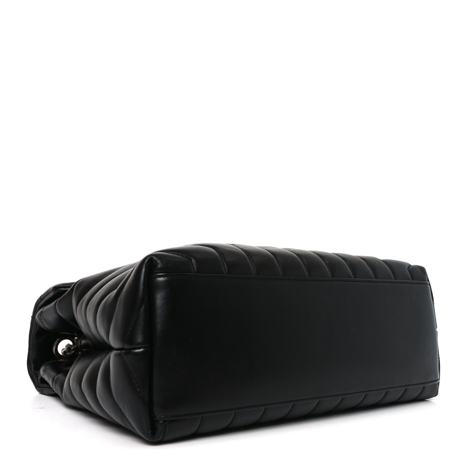 Saint Laurent Calfskin Y Quilted Monogram Medium Loulou Chain Satchel Black 4 of 10