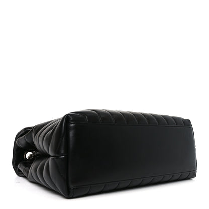 Saint Laurent Calfskin Y Quilted Monogram Medium Loulou Chain Satchel Black 4 of 10