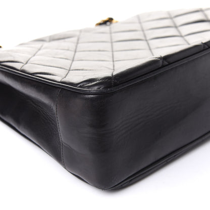 Chanel Lambskin Quilted Shoulder Bag Black 9 of 10