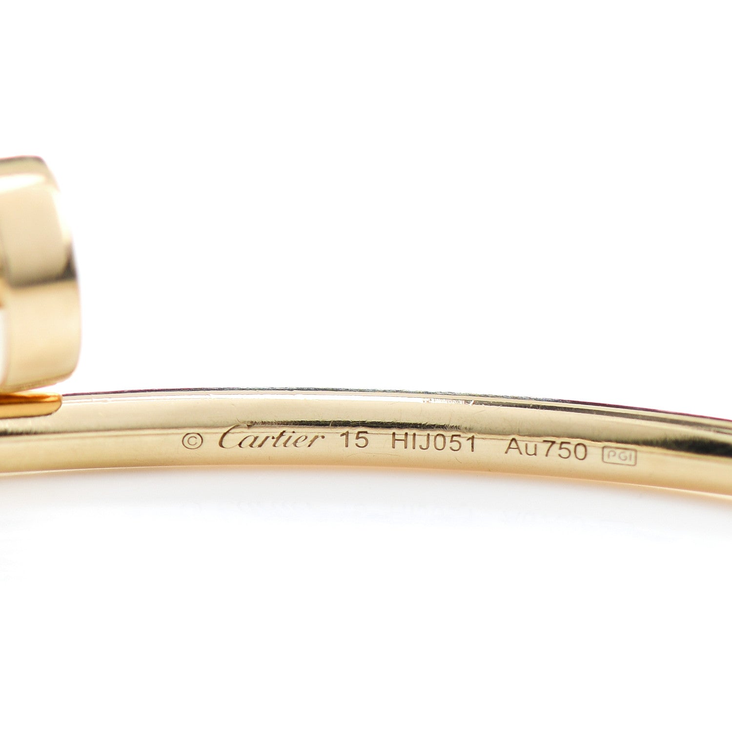 Cartier 18K Yellow Gold Small Juste Un Clou Bracelet 15 4 of 4