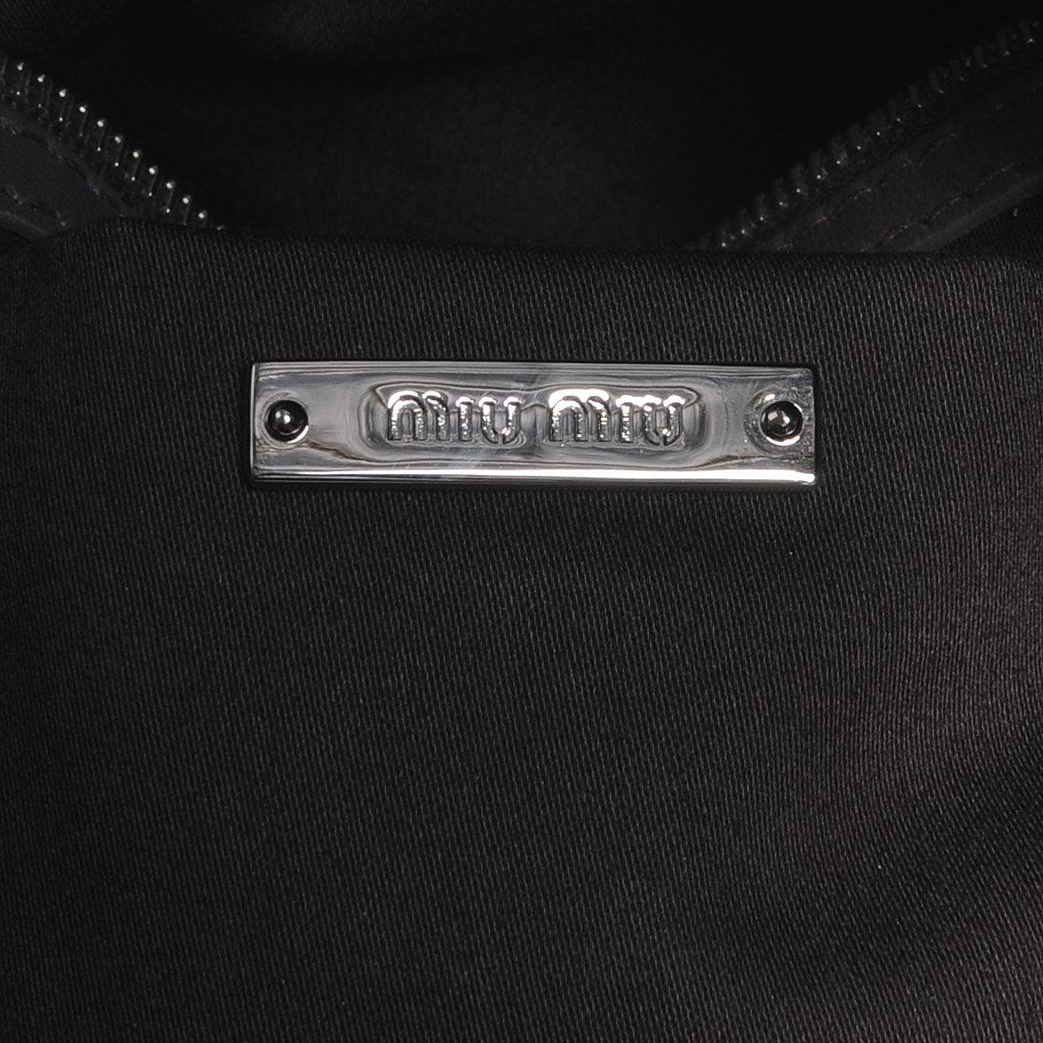 Leather Matelasse Shoulder Bag Grigio