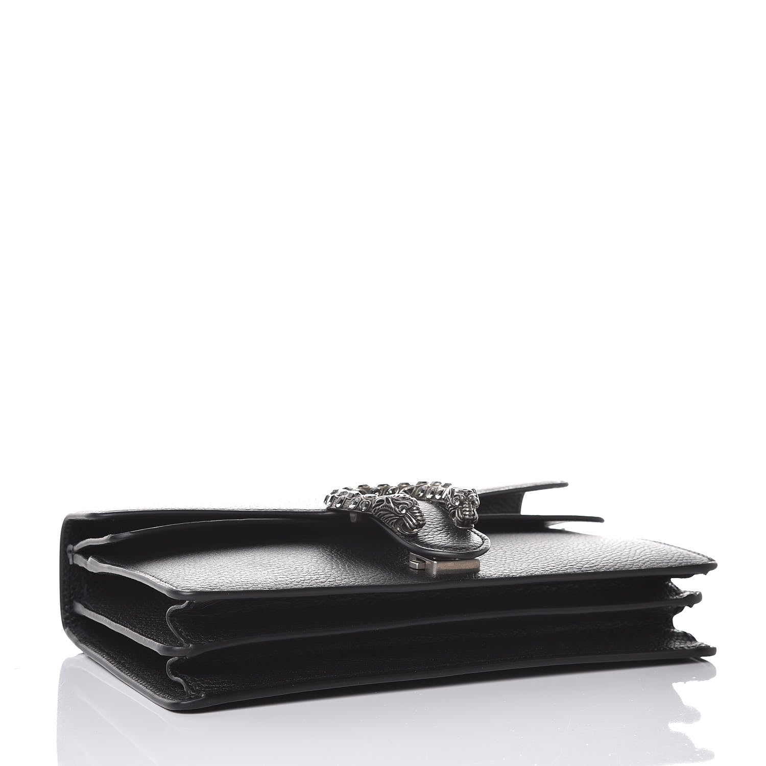 Gucci Pebbled Calfskin Small Dionysus Shoulder Bag Black 4 of 8