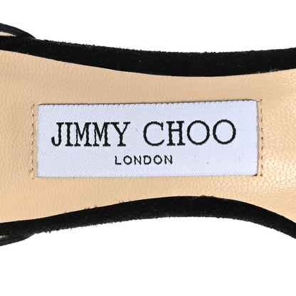 Jimmy Choo Crystal Suede Pumps 36.5 Black 7 of 7