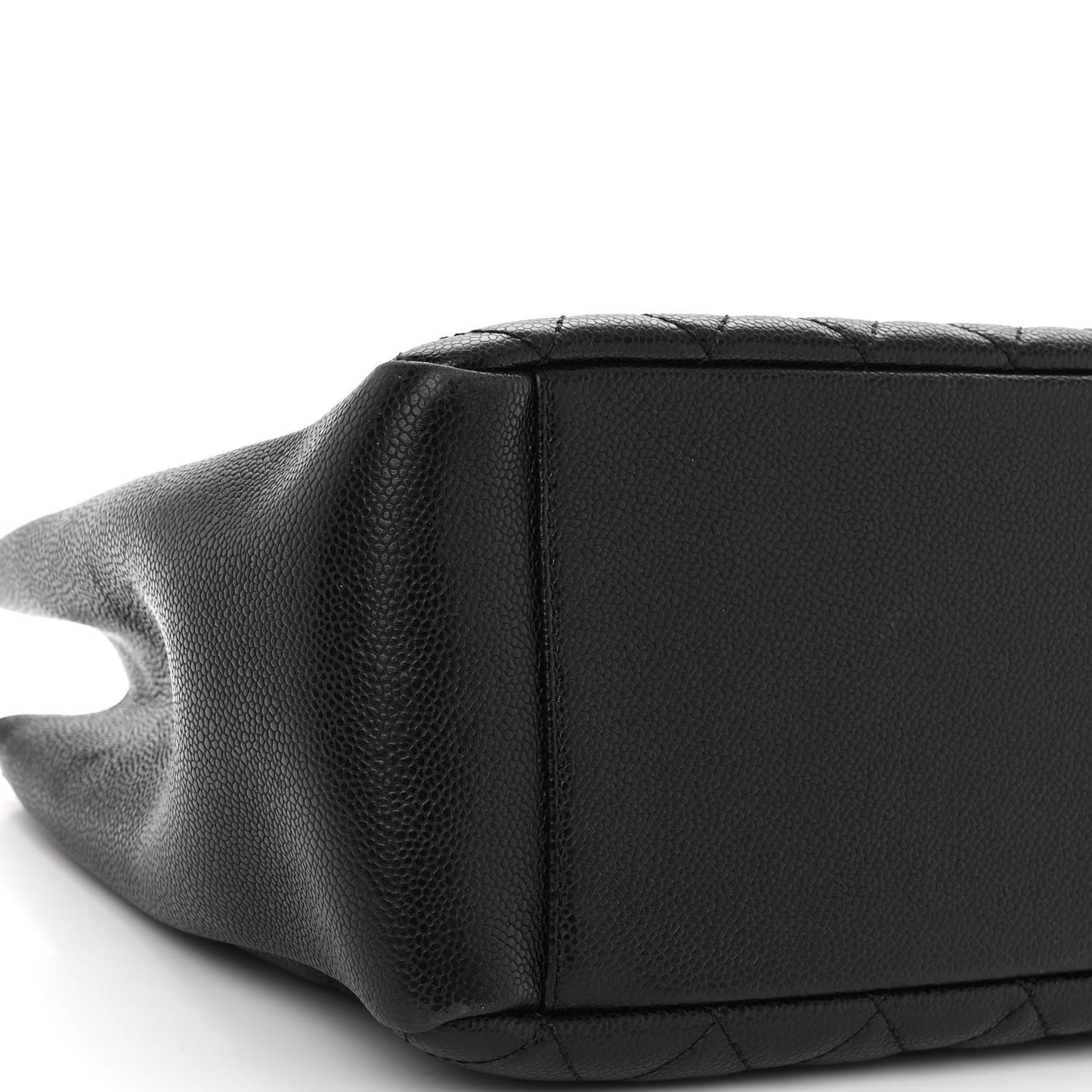 Caviar Quilted Grand Shopping Tote GST Black
