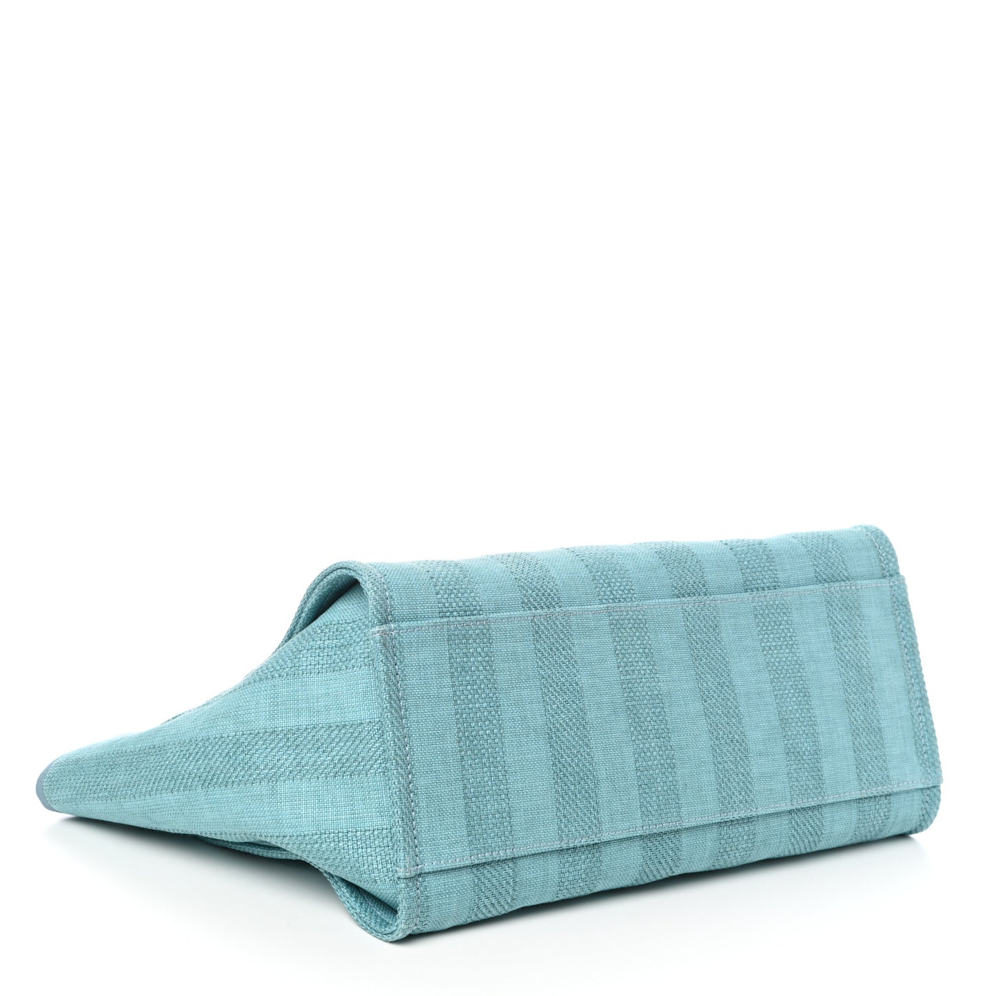Mixed Fibers Striped Medium Deauville Tote Blue