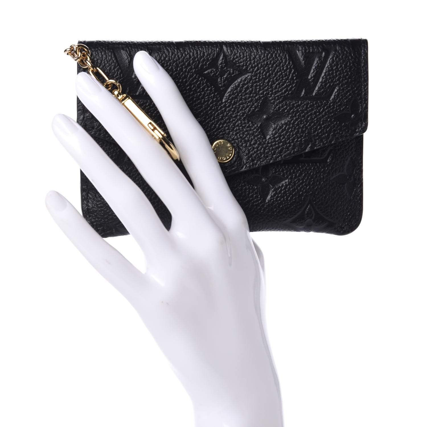 Louis Vuitton Empreinte Key Pouch Black 2 of 8