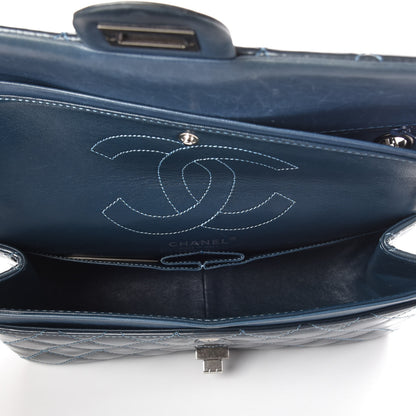 Chanel Patent Quilted 2.55 Reissue 226 Flap Blue 8 of 10