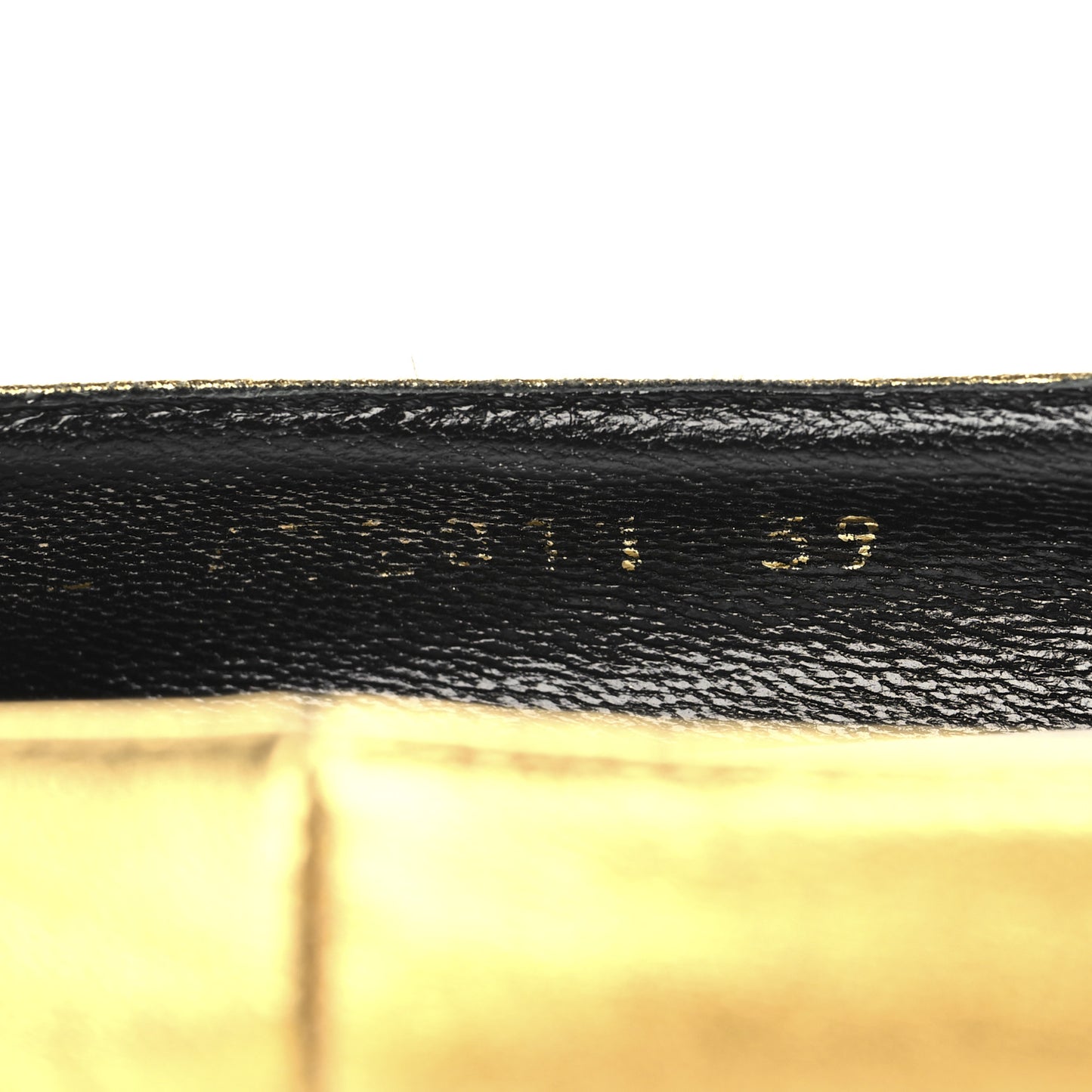 Metallic Calfskin Opyum 100 Pumps 39 Gold