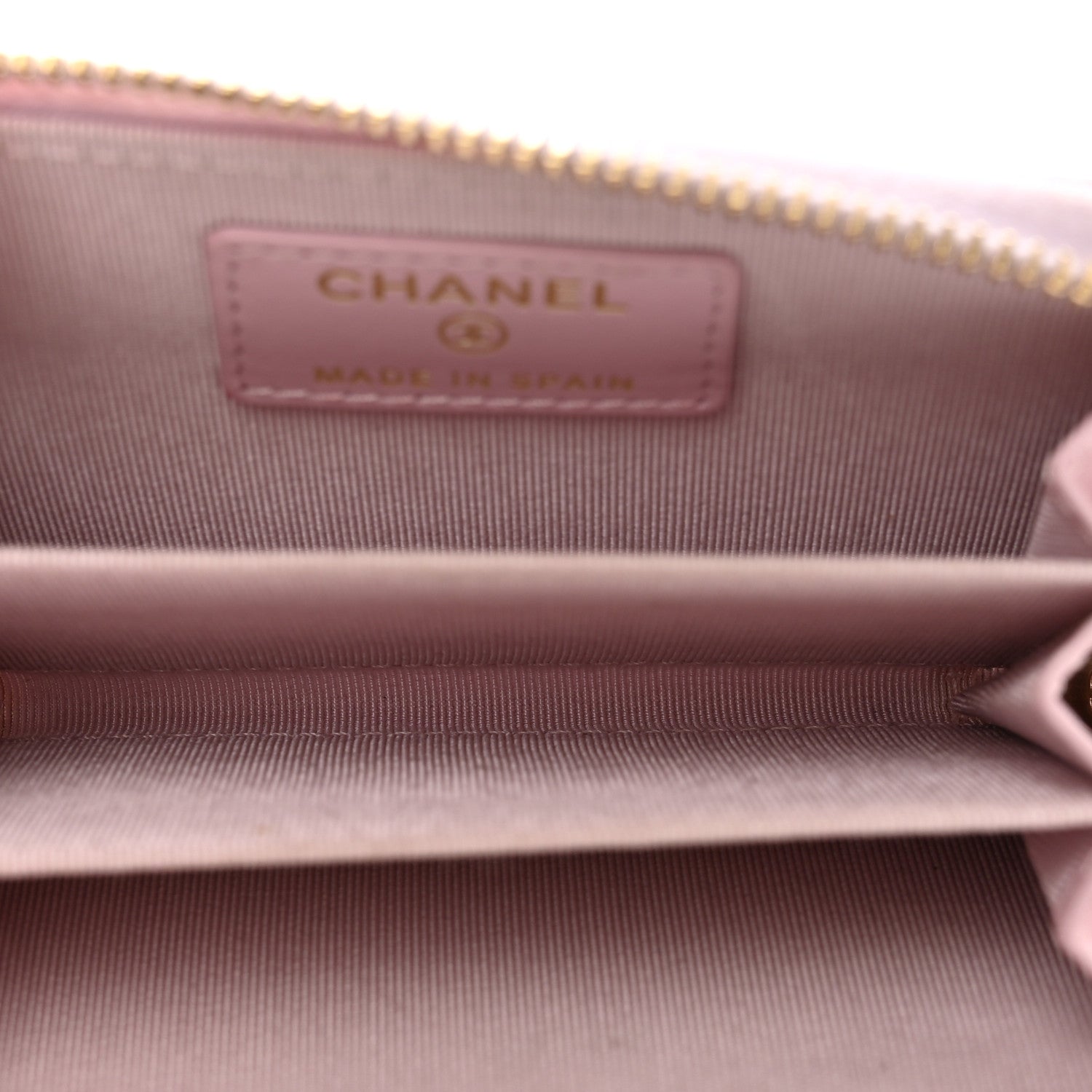 Chanel Caviar Quilted Zip Coin Purse Light Pink 5 of 8