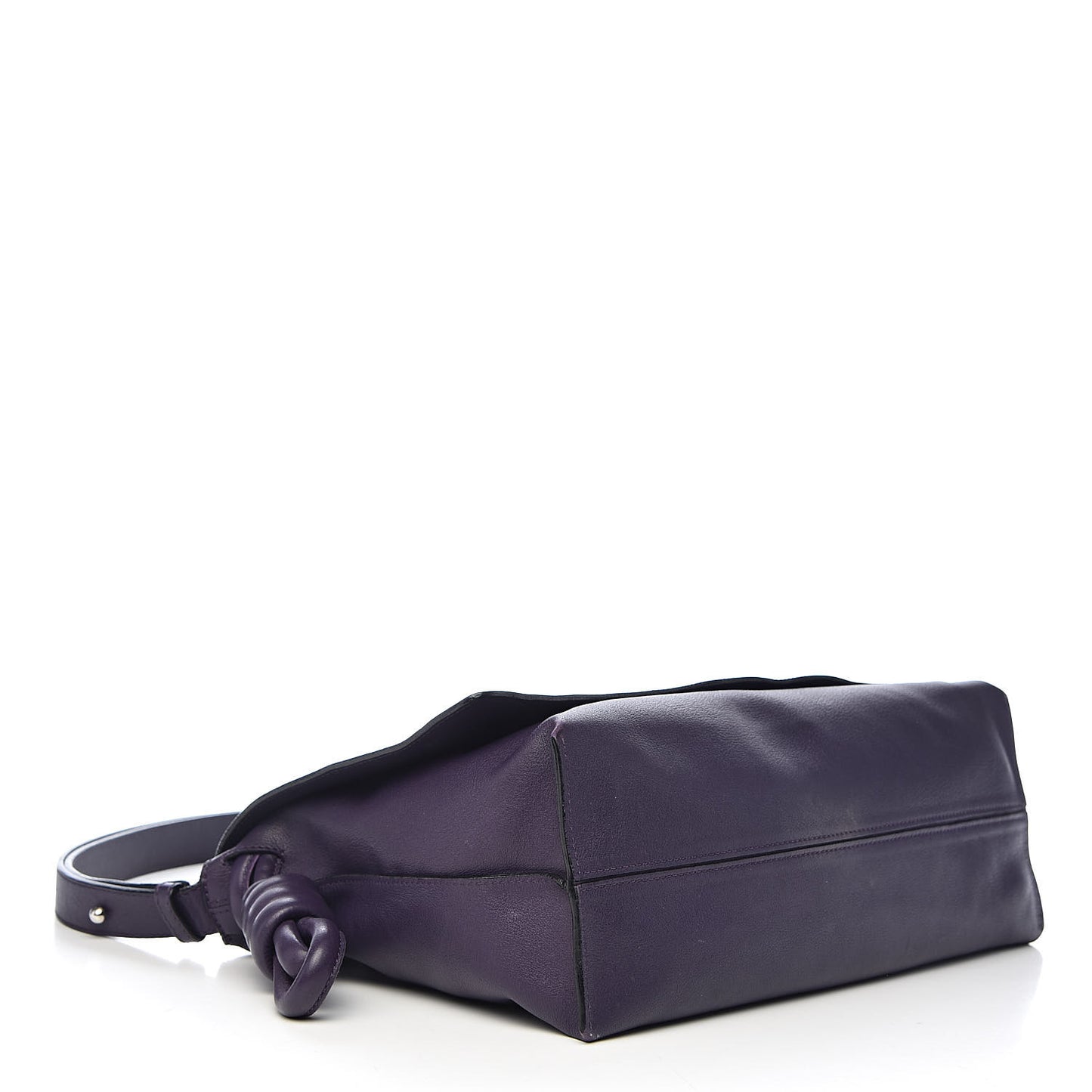 Calfskin Flamenco Knot Flap Bag Violet