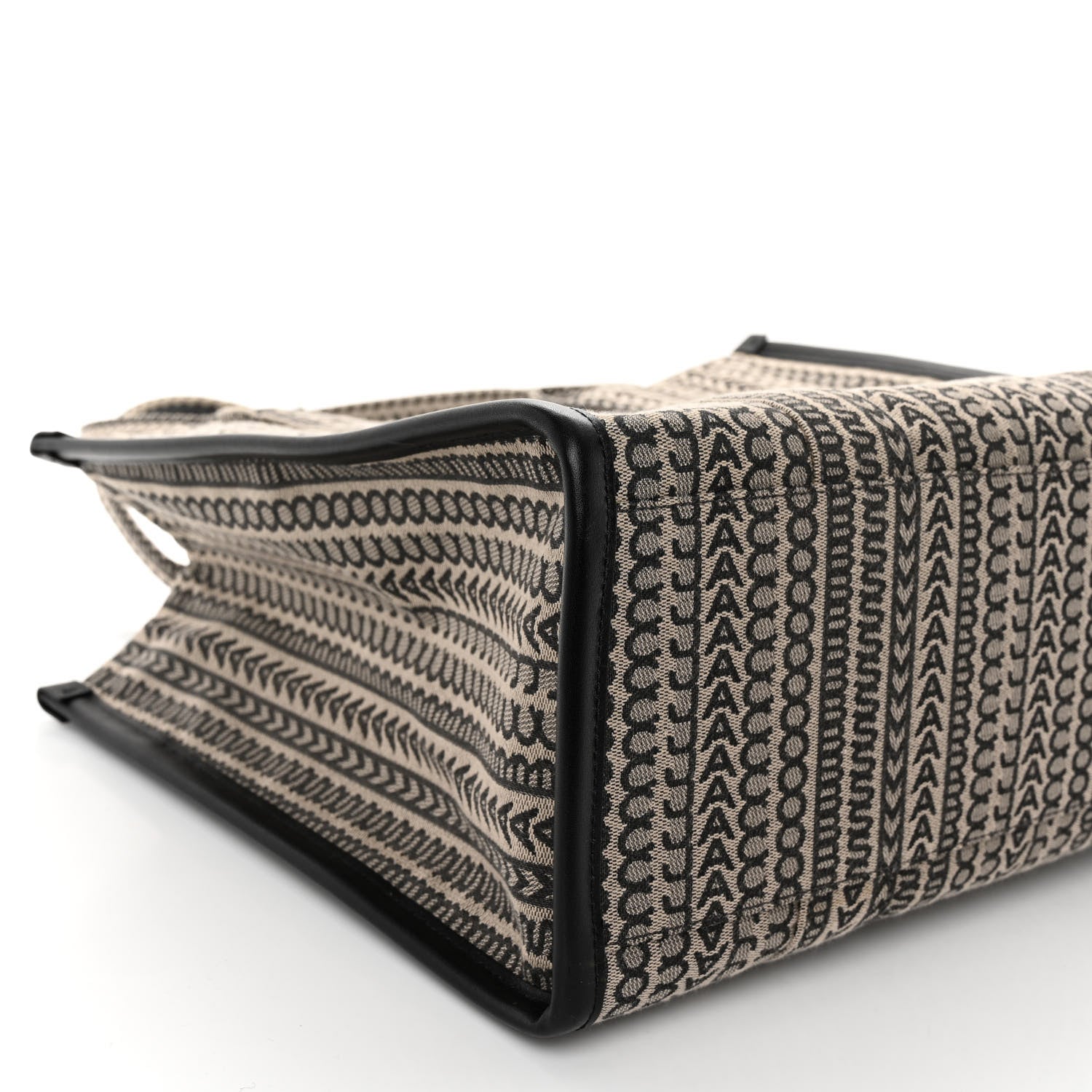 Marc Jacobs Cotton Jacquard Monogram Large The Traveler Tote Bag Beige Multicolor 8 of 9