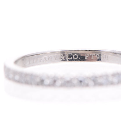 Tiffany Platinum Diamond Soleste Eternity Wedding Band Ring 54 6.75 3 of 3