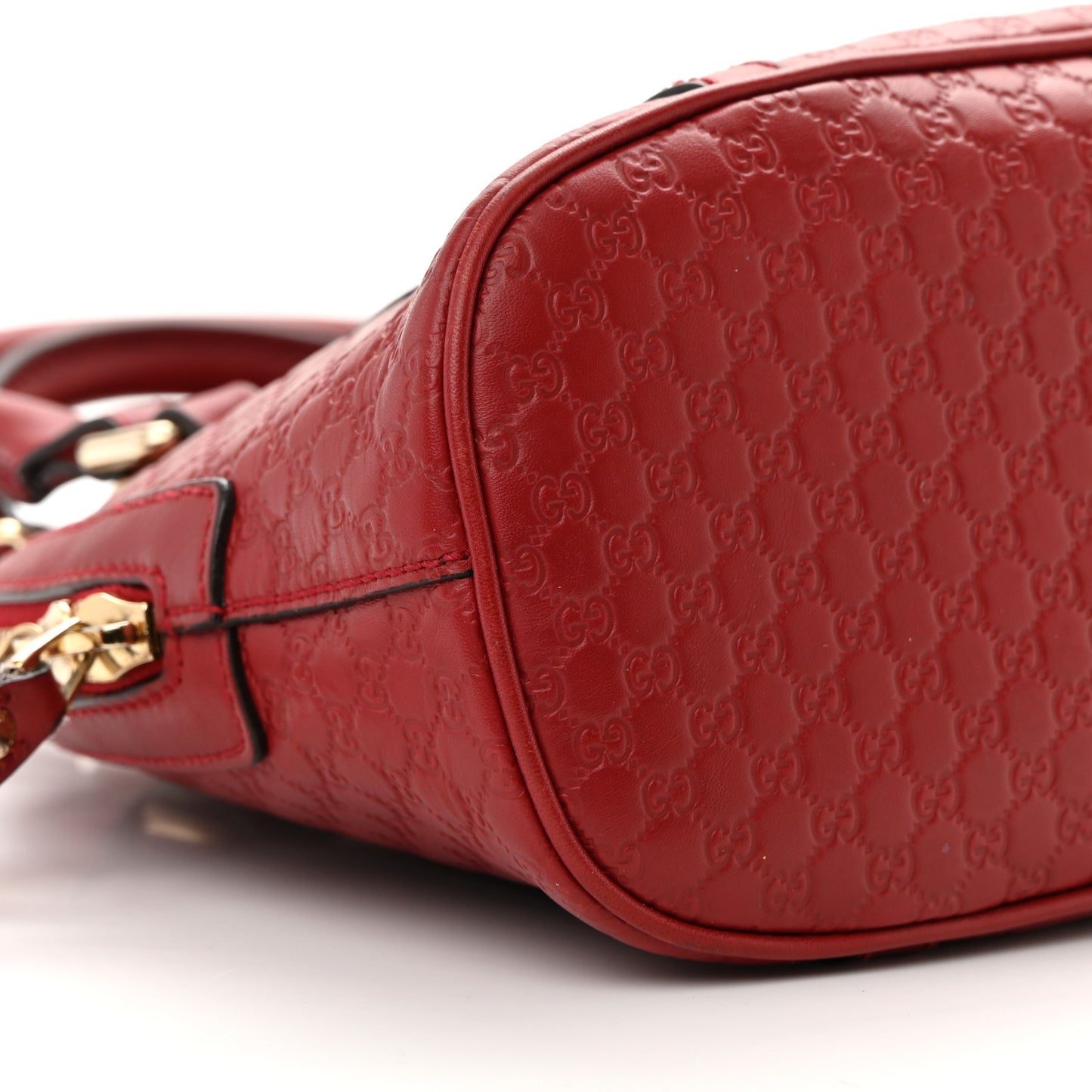 Soft Microguccissima Mini Dome Bag Rosso