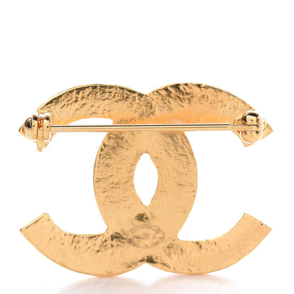 Chanel Gripoix Poured Glass Along The Nile CC Brooch Black Gold 3 of 4