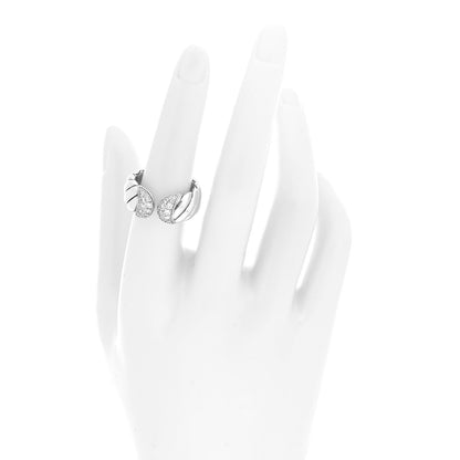 David Yurman Sterling Silver Diamond Sculpted Open Cable Ring 52 6 2 of 4