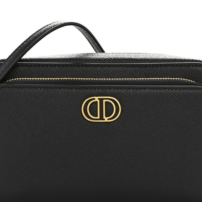 Christian Dior Grained Calfskin Caro Double Pouch Black 8 of 11