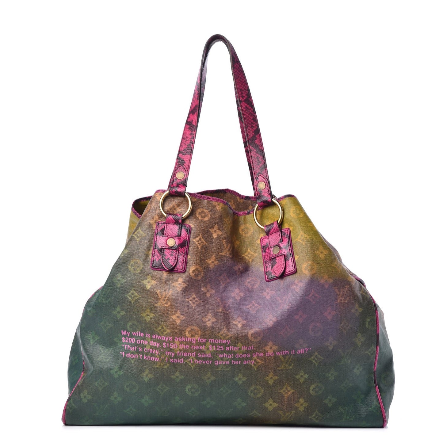 Richard Prince Monogram Karung Duderanch Jokes Tote