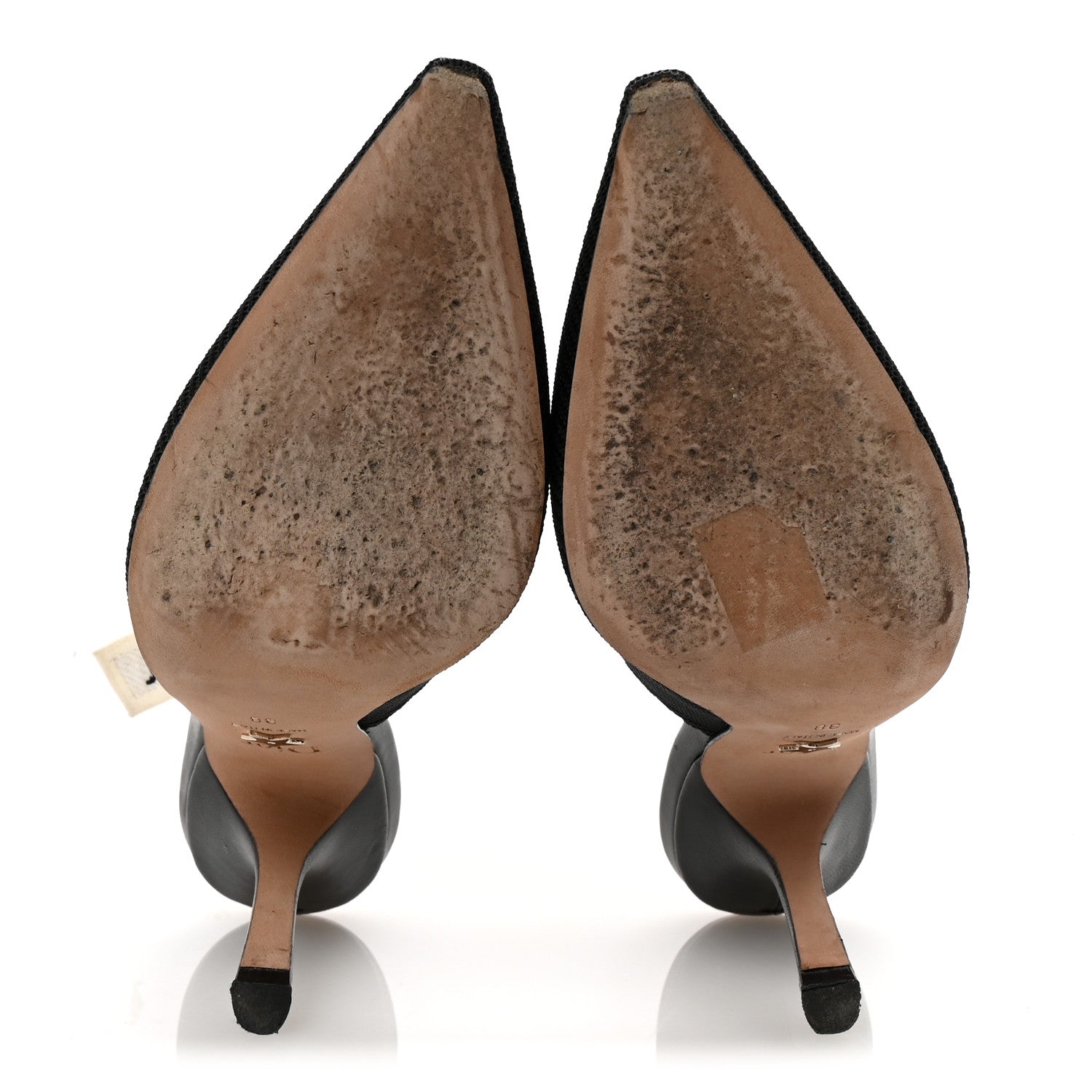 Christian Dior Technical Canvas Ribbon J Adior Slingback 100mm Pumps 38 Black 6 of 9