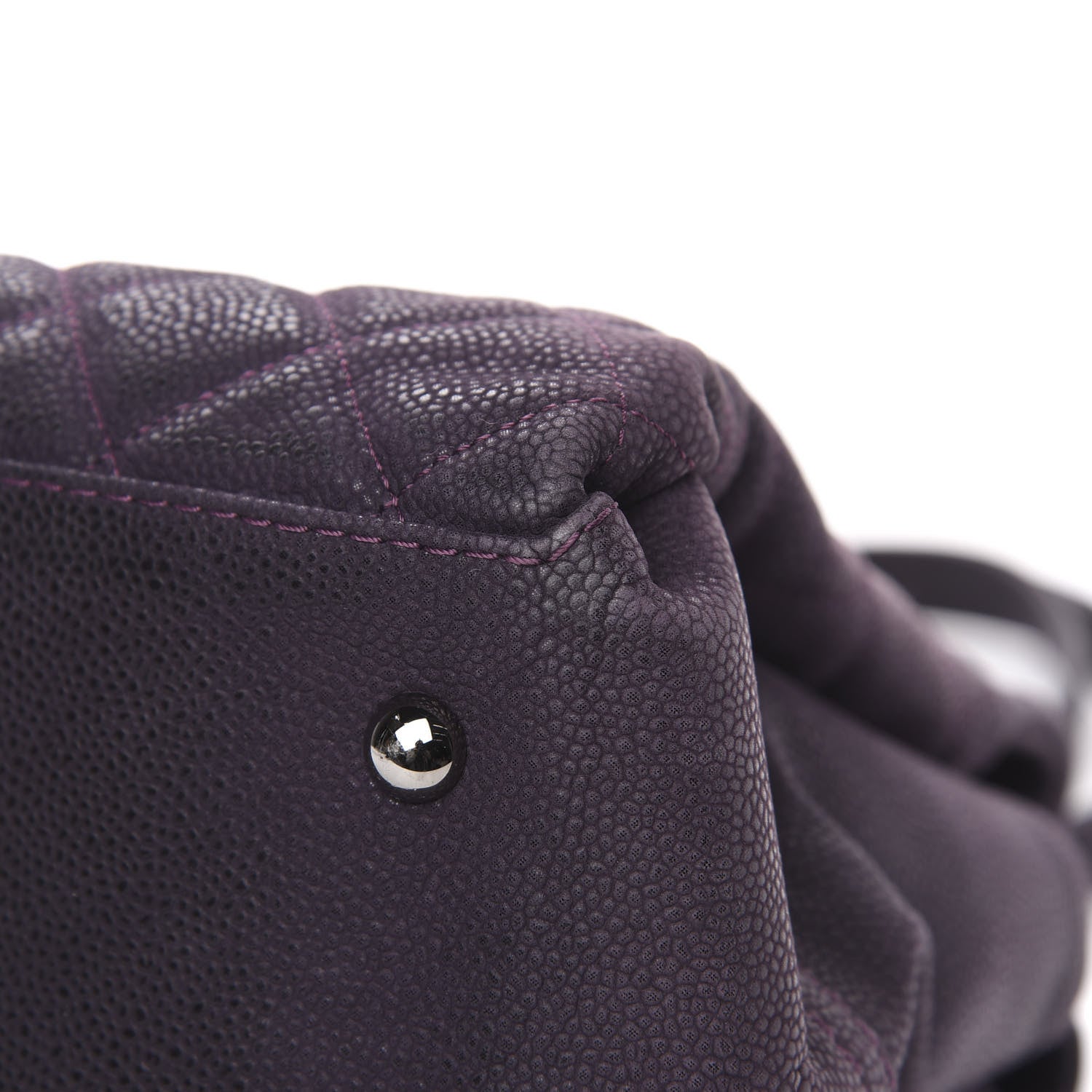 Chanel Iridescent Caviar Quilted Lady Pearly Tote Purple 11 of 13