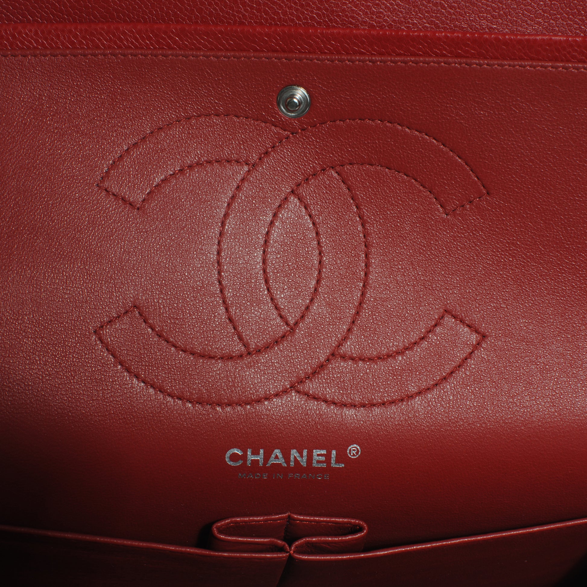 Chanel Caviar Jumbo Double Flap Red 7 of 10