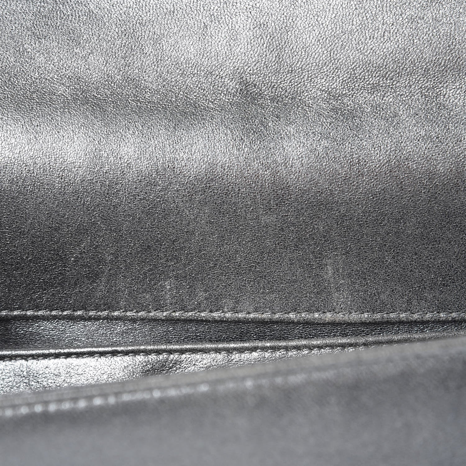 Chanel Metallic Lambskin Embellished Medium Boy Flap Silver 13 of 14