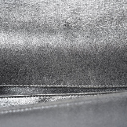 Chanel Metallic Lambskin Embellished Medium Boy Flap Silver 13 of 14