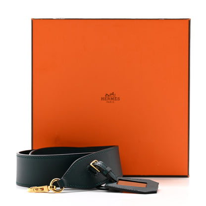Hermes Swift 38mm Etiquette Shoulder Strap Vert Cypress 6 of 6